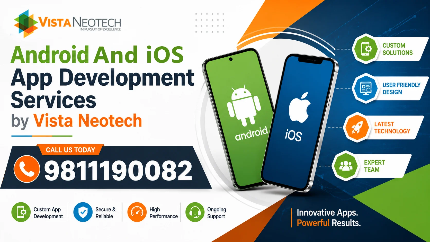 Android and iOS App Development Services by Vista Neotech