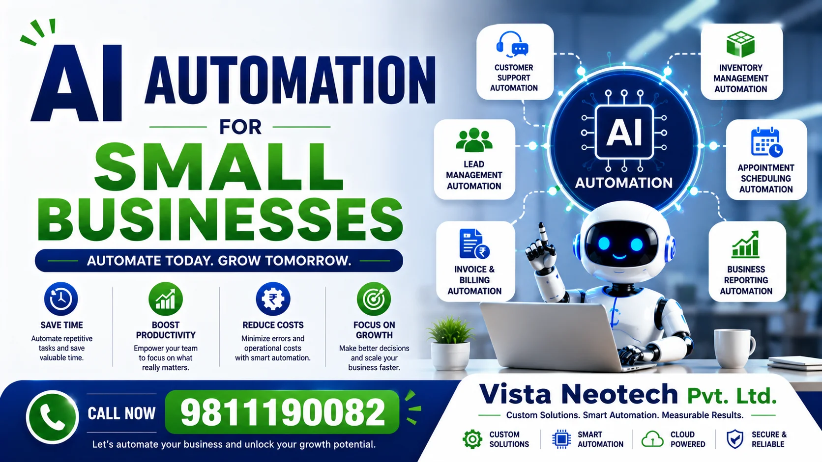 AI Automation for Small Businesses | Vista Neotech
