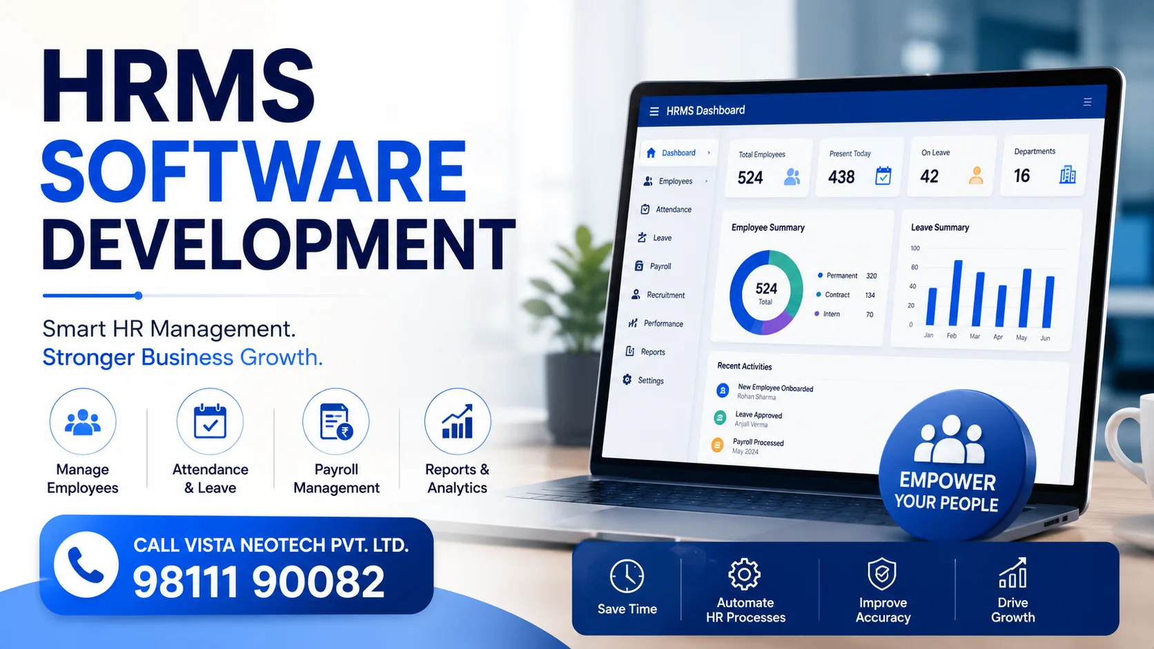 HRMS Software Development| Vista Neotech